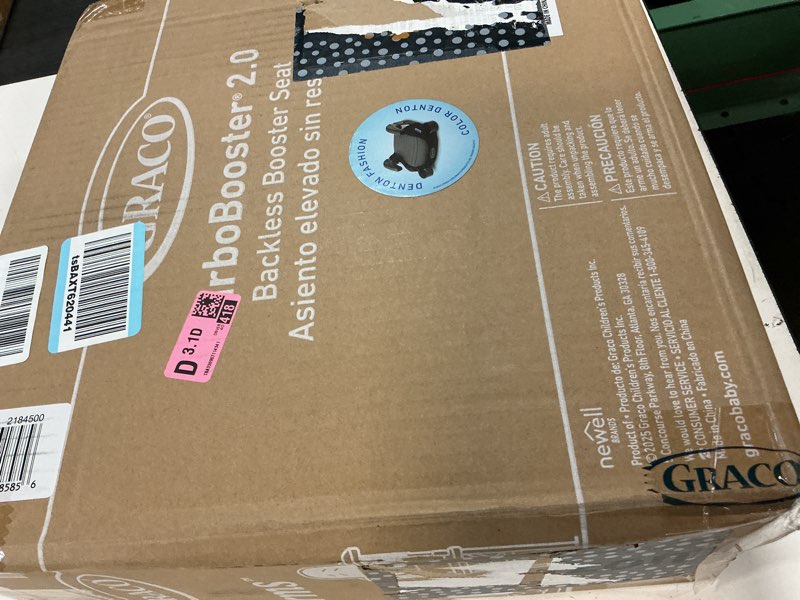 Condition photo showing New/Like New for graco turbobooster 2.0 backless booster car seat, denton