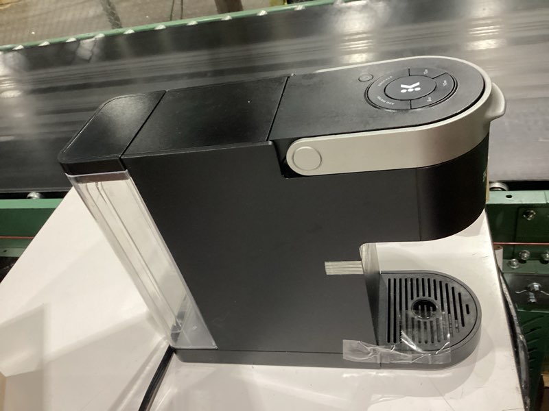 Condition photo showing As Is for keurig k-slim single serve k-cup pod coffee maker, multistream technology, 3 brew sizes, slim and sleek design, 46oz removable reservoir, black