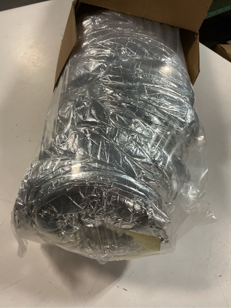 Condition photo showing As Is for 4 inch 25 feet r4.2 insulated flexible duct | high-efficiency thermal insulation | suitable for heating & cooling 4 in 25 ft(r4.2)