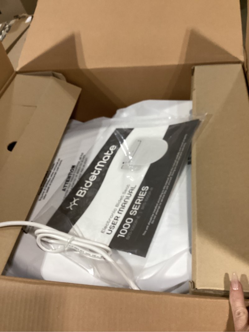 Condition photo showing Good Condition for similiar productbidetmate 2000 series electric bidet toilet seat with unlimited heated water, side controls, deodorizer, warm air dryer - self-cleaning - elongated electric bidet attachment for toilets 2000 series | elongated | side panel