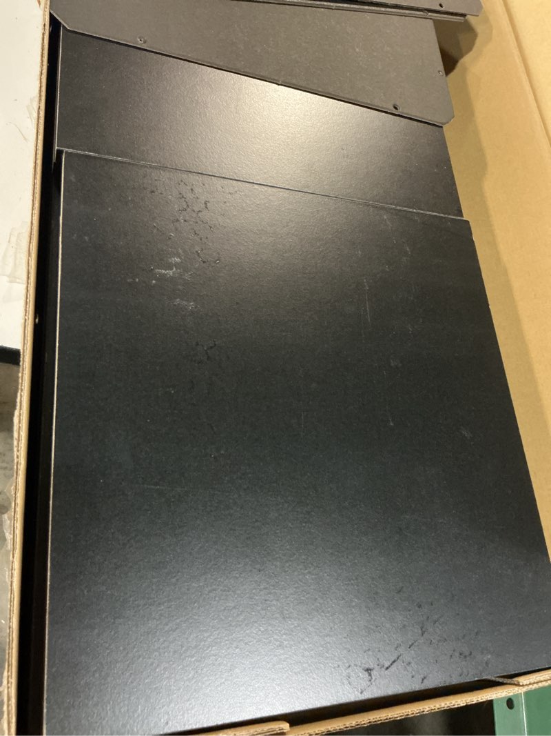Condition photo showing As Is for mainstays 9-cube storage organizer, black