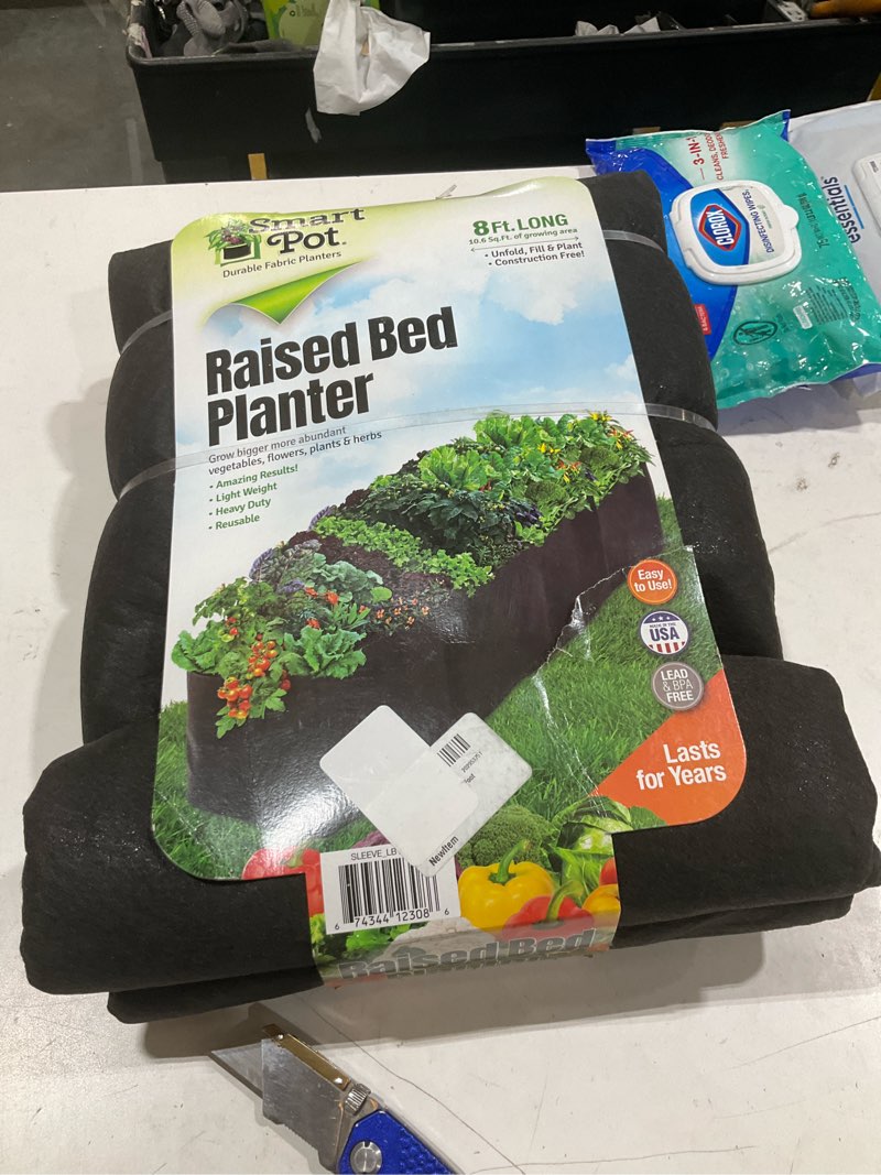 Condition photo showing Good Condition for park seed smart pot raised bed fabric planter, 8 feet 8 feet round raised bed
