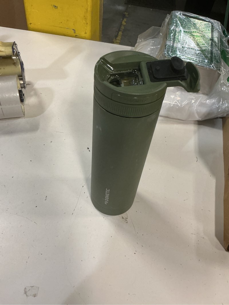 Condition photo showing As Is for dometic 22 oz tumbler | stainless steel insulated drinkware with magnetic swig lid | lichen lichen 22 ounces