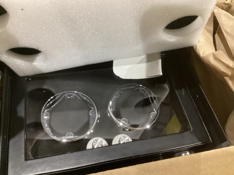 anwbroad watch winder for automatic watches, double watch winder with led and 4 rotating modes, auto