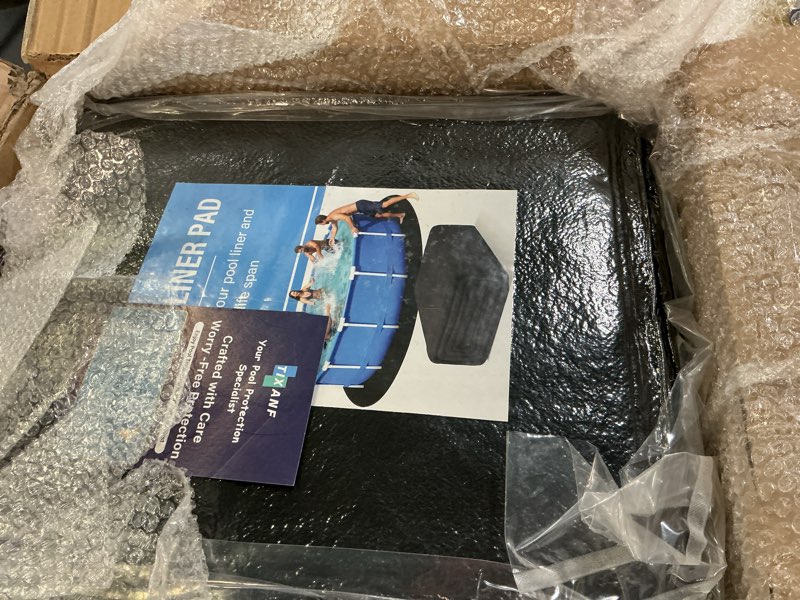 Condition photo showing New/Like New for 15ft pool liner pad,350g/m² thicker seamless above ground pool liner black | pre-cut heavy duty round pool liner pad,durable geotextile material,puncture protection,extend liner life