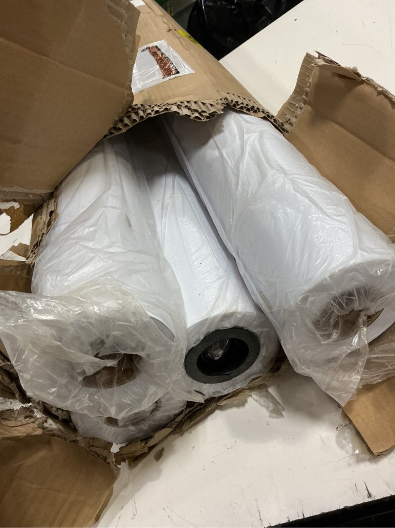 Condition photo showing New/Like New for voisen wide format paper,6 rolls plotter paper 24 in x 150 ft, cad bond rolls,20lb,bond paper on 2" core for cad printing on wide format ink jet printers