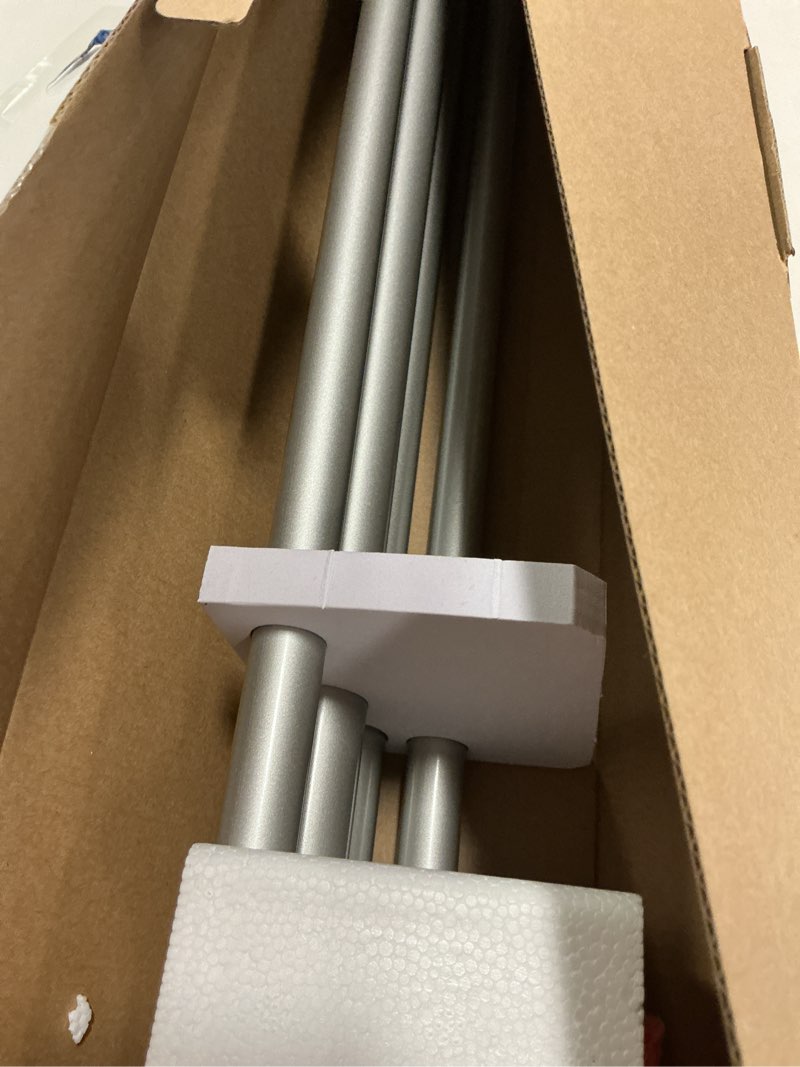 Condition photo showing Good Condition for 1 Inch Double Curtain Rods 72 to 144 Inches (6 to 12 ft), USFOOK Silver Drapery Rods for Windows, Telescoping Dual Curtain Rod with Translucent Finials, Decoration for Home 72-144" Silver