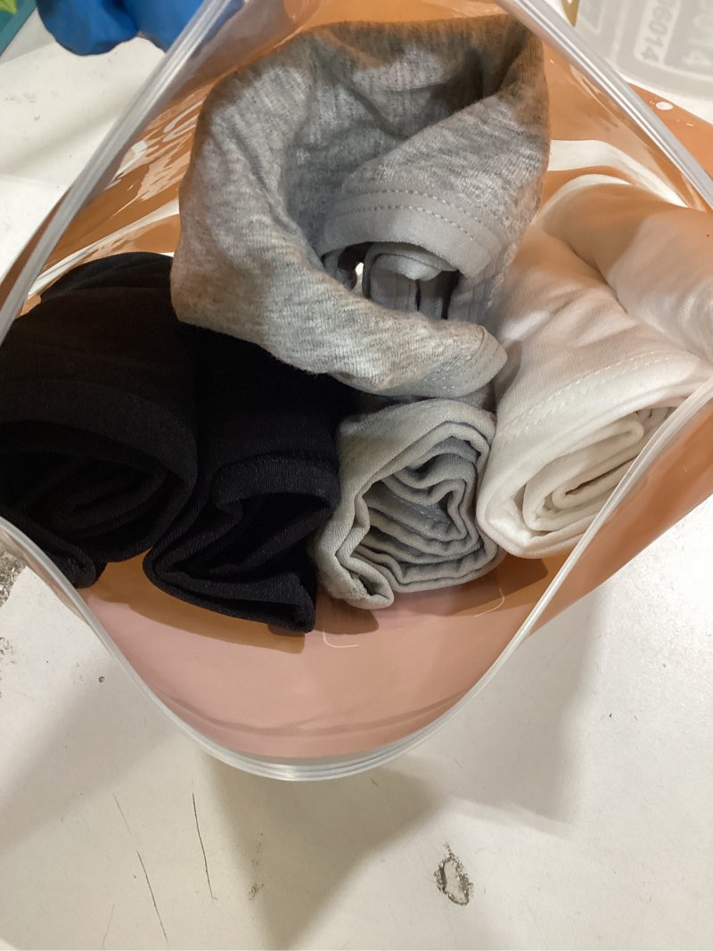 Condition photo showing Good Condition for innersy womens underwear cotton hipster panties regular & plus size 6-pack small black-white-grey