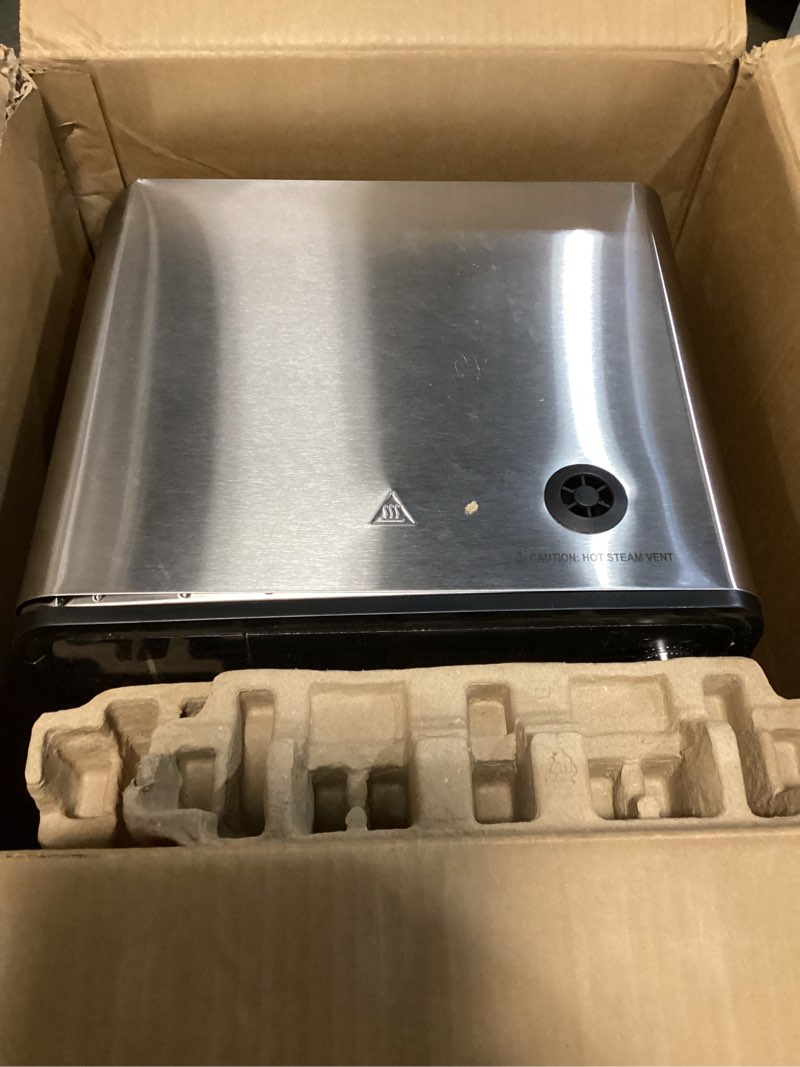 Condition photo showing As Is for Nuwave Combi Steam Oven, Non-Toxic Stainless Steel Multi-Cooker with Air Fry, Sous Vide, Toast & More, 50-450°F Precision, 120 Presets, Moisture Control, Programmable, Easy to Clean, 16 quarts Stainless Steel Steam Oven