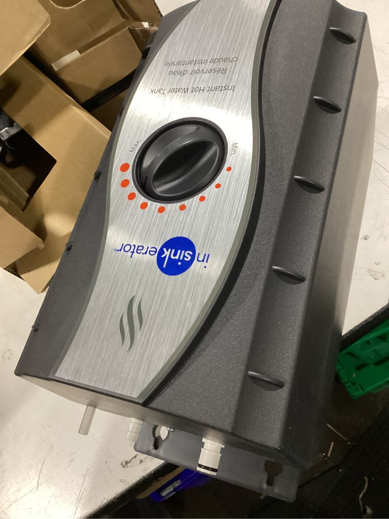 Condition photo showing New/Like New for InSinkErator HOT250 Instant Hot Water Dispenser System, Single-Handle Faucet in Satin Nickel with 2/3-Gallon Stainless Steel Tank, H250SN-SS Satin Nickel HOT250 - Hot Only Dispenser