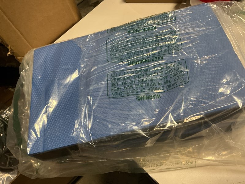 Condition photo showing Good Condition for StrongTek 2-in-1 Non-Slip Balance Pad - High-Density Foam Cushion, Supportive Exercise Mat & Knee Pad for Core Training, Yoga, Pilates, Physical Therapy, Stability Training, Stretching, and Rehab L-BLUE