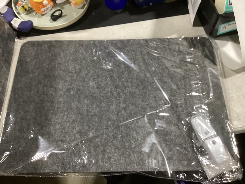 Kimseror grey felt office board  23 1/2 inch by 16 inches