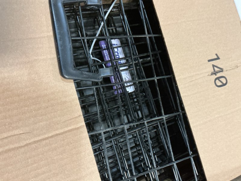 Condition photo showing As Is for midwest homes for pets 18-inch icrate for tiny breeds, up to 10 lbs, single door folding dog crate with divider panel, leak-proof tray & secure latch, portable, durable & easy to assemble 18.0"l x 12.0"w x 14.0"h single door