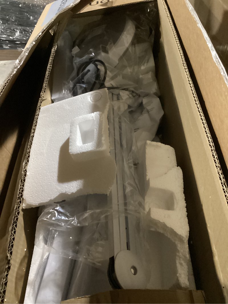 Condition photo showing As Is for professional magnifying lamp with uv light, 5x optical glass lens, adjustable led brightness, 360° swivel wheels, extendable arm, ideal for detail work by tattoo artists, lash extension experts