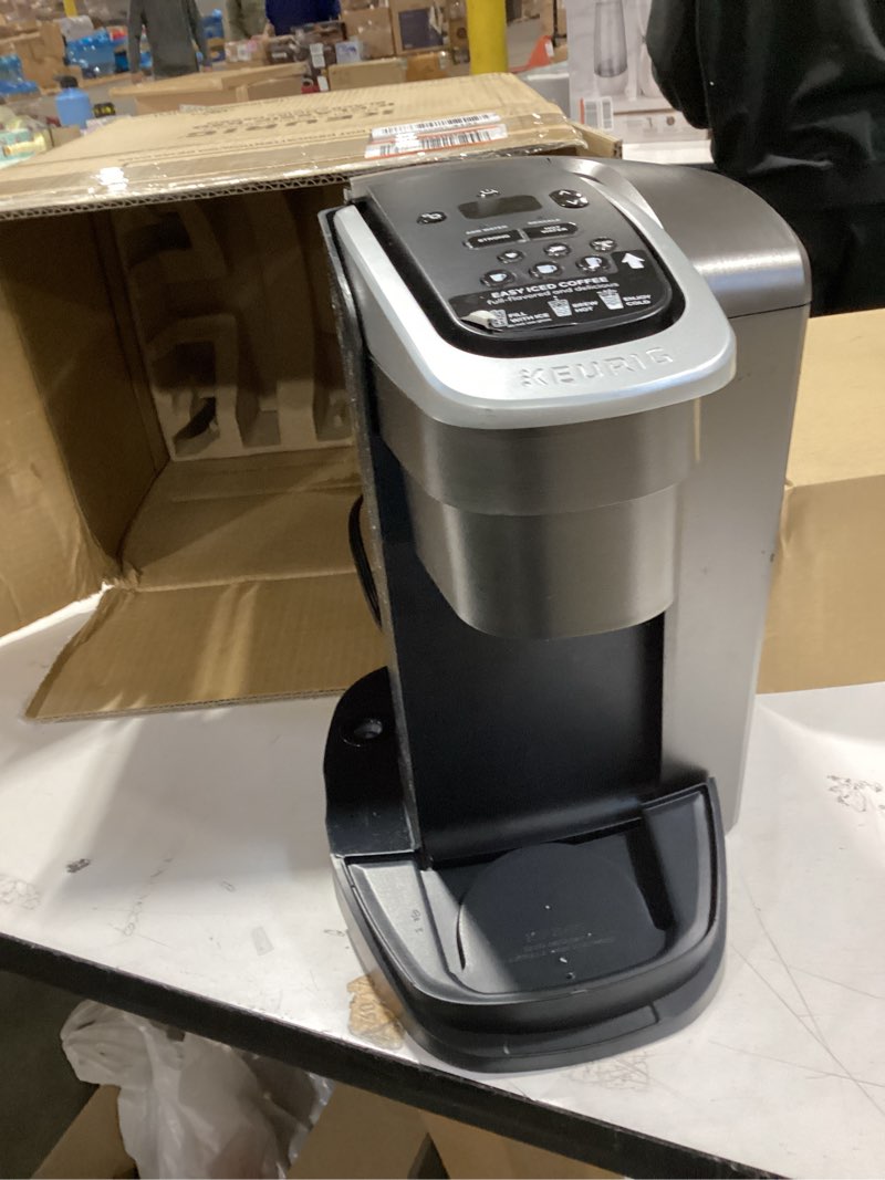 Condition photo showing As Is for Keurig K-Classic Single Serve K-Cup Pod Coffee Maker, with 3 Brew Sizes, 48oz Removable Reservoir, Black