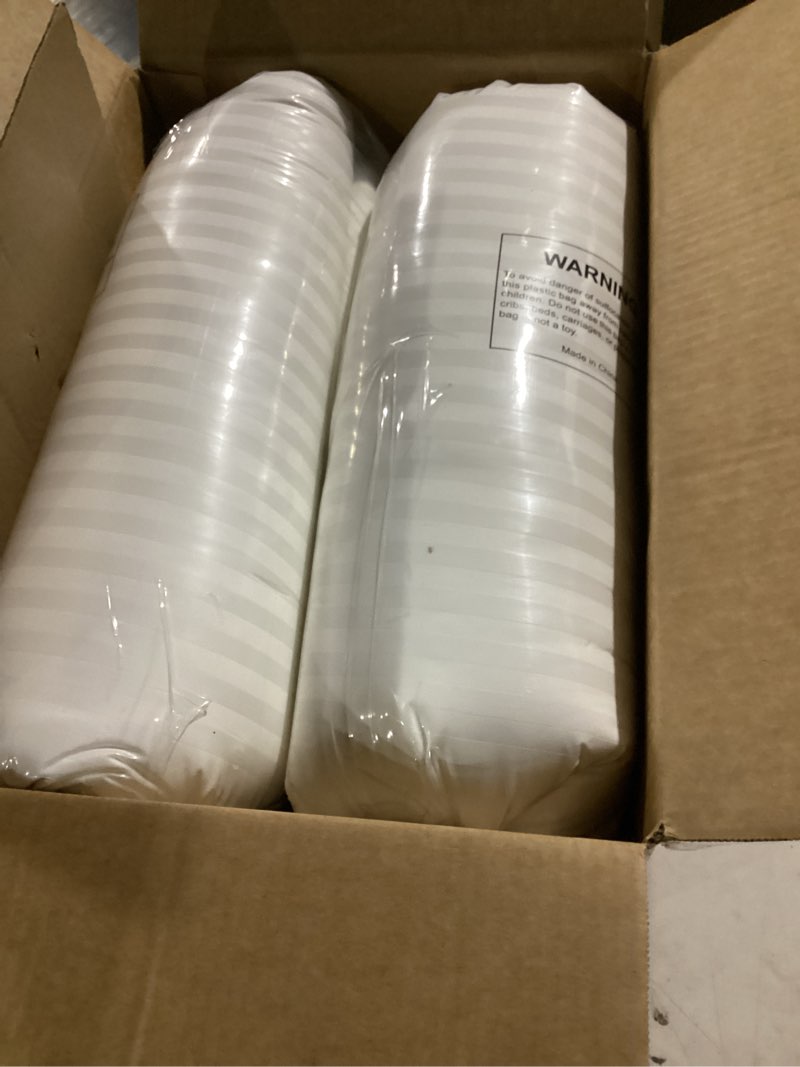 Condition photo showing New/Like New for Beckham Hotel Collection Bed Pillows Standard/Queen Size Set of 2 - Original Soft Down Alternative Pillow for Sleeping - Soft Support for Back, Stomach or Side Sleepers Queen / Standard White