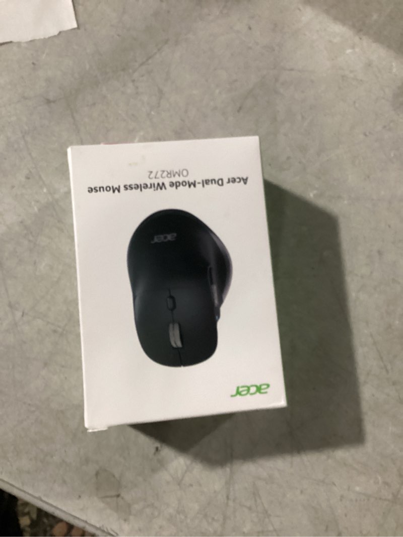 Condition photo showing New/Like New for acer Ergonomic Mouse Wireless Rechargeable with Side Scroll (BT5.2+2.4GHz), Bluetooth Computer Mouse for Laptop, Medium to Large Sized Hands, Office USB Mice, 8 Buttons, 4800 DPI for PC, Desktop Dual Modes
