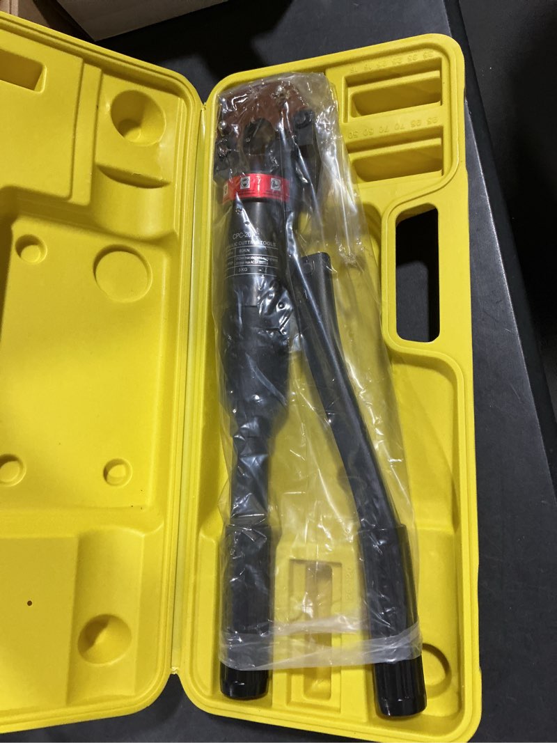 Condition photo showing Good Condition for NEWTRY Hydraulic Cable Cutter Hydraulic Rebar Cutter ?25/32” Steel Wire Cutter 60KN Bolt Cutter for Copper Aluminum Cable, Armoured Cable, ACSR, Wire Rope, Steel Strand Wire, Aluminum Wire