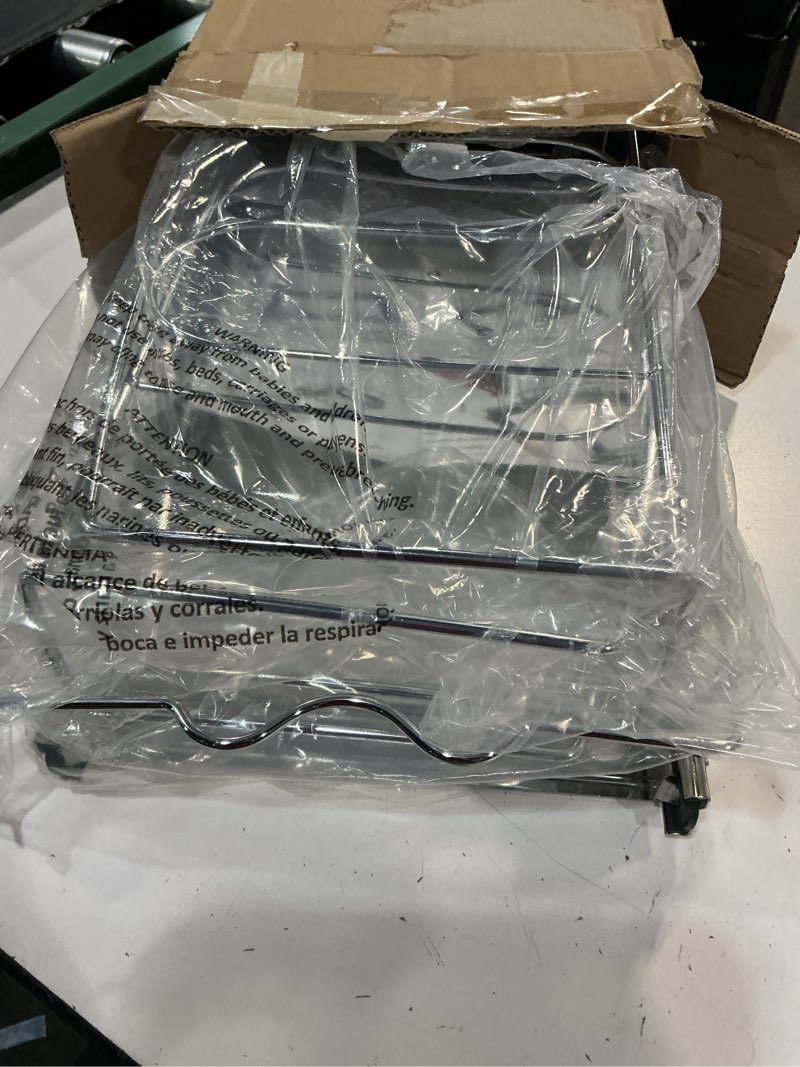Condition photo showing Good Condition for tqvai pull out cookware organizer under cabinet slide roll out bakeware holder cutting board storage rack - request at least 12 inch cabinet opening, chrome sliver