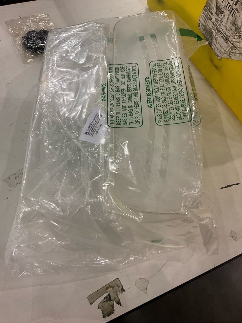 Plastic fridge shelves