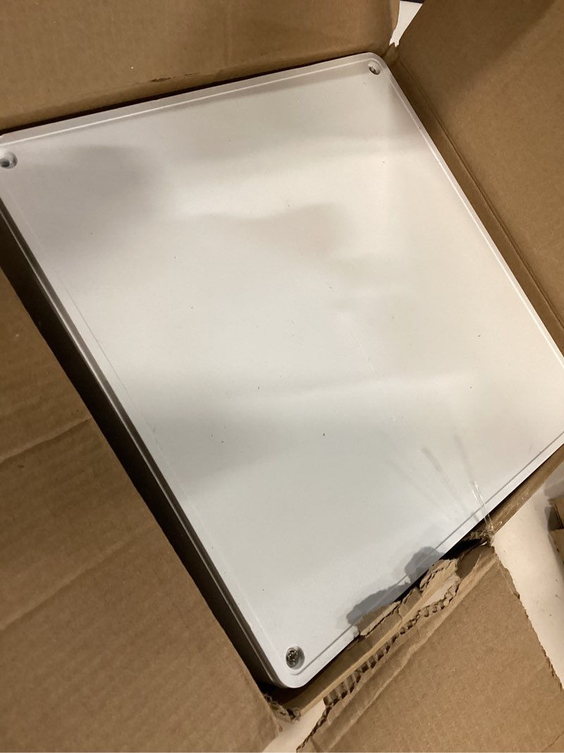 Condition photo showing Good Condition for 9" x 9" x 4" junction box with pre molded 3/4" & 1" punch in holes electrical boxes waterproof project junction conduit box for electrical enclosure outdoor
