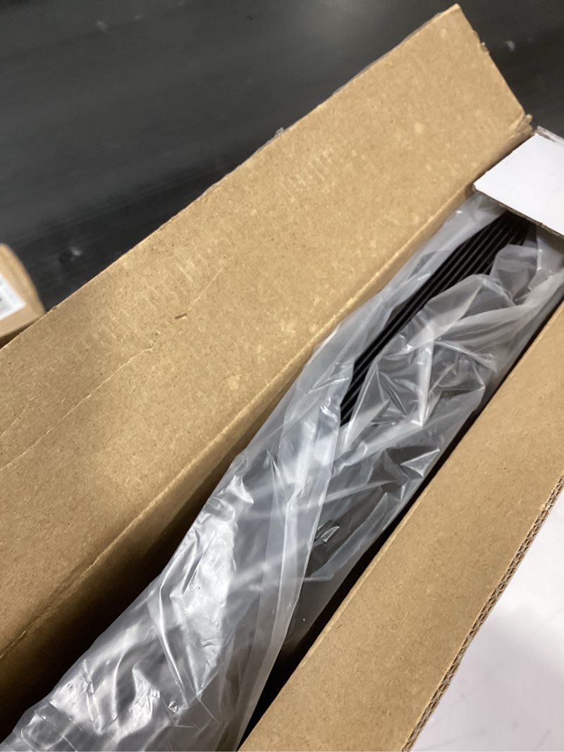 Condition photo showing New/Like New for Art3d Slat Wall Panel, 3D Fluted Textured Panel 12-Tile 19.7 x 19.7in. - Cover 32 Sq.Ft., Black 19.7 x 19.7in. Square - Black 12