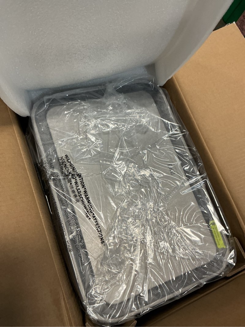 Condition photo showing Good Condition for eko deluxe mirage-t 50 liter / 13.2 gallon touchless rectangular motion sensor trash can or recycling bin, matte stainless steel finish deluxe 50l - stainless steel
