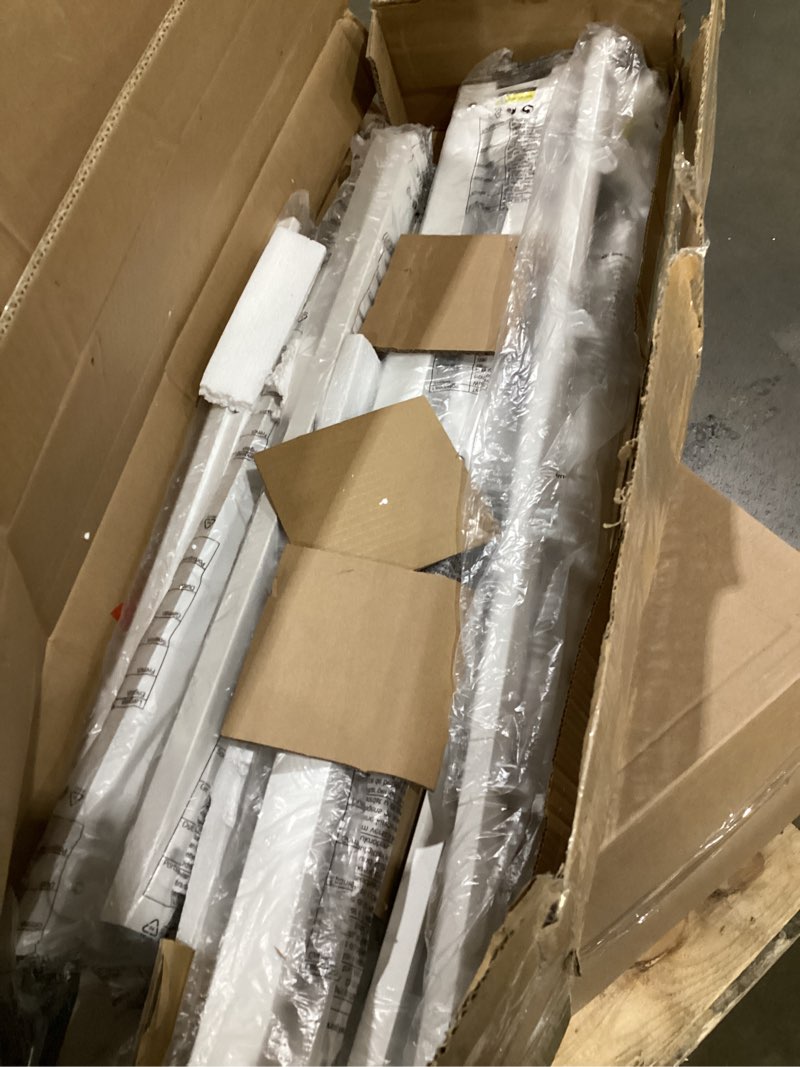 Condition photo showing As Is for Queen Bed Frame 4 Inch White, Metal Bed Frame Queen Size with Baffles, No Box Spring Needed, Heavy Duty Steel Platform Support, Rounded Corner Design, Noise Free, Easy Assembly Queen 4 inch