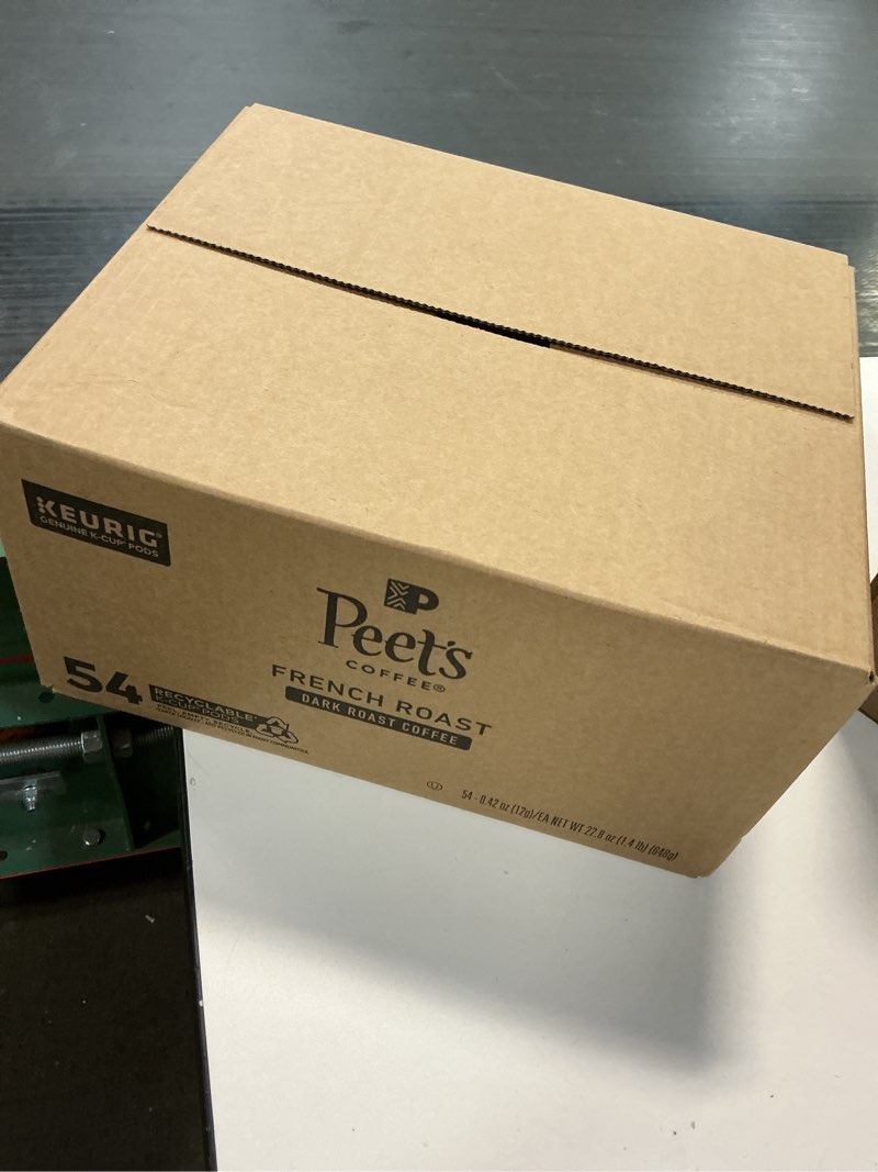 Condition photo showing Good Condition for (Best by 12  / 10 / 2025 ) Peet's Coffee, Dark Roast K-Cup Pods for Keurig Brewers - French Roast 54 Count (1 Box of 54) Packaging May Vary (B06VWK65H8)
