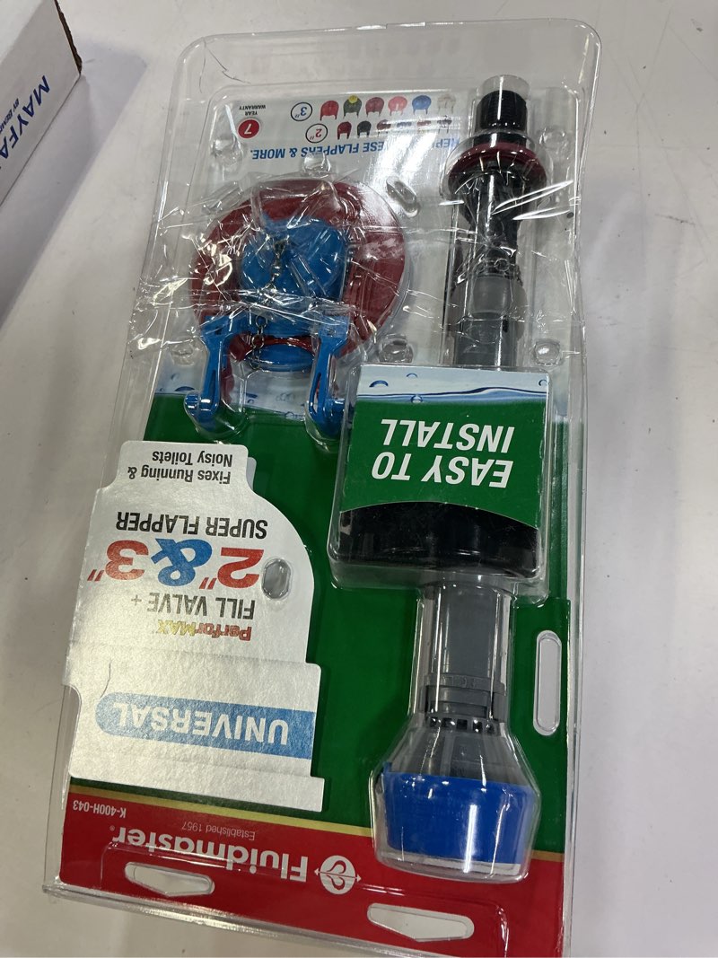 Condition photo showing Good Condition for Fluidmaster K-400H-043-T4 Super Kit 2 in, or 3 Flapper and Toilet Fill Valve, Multi