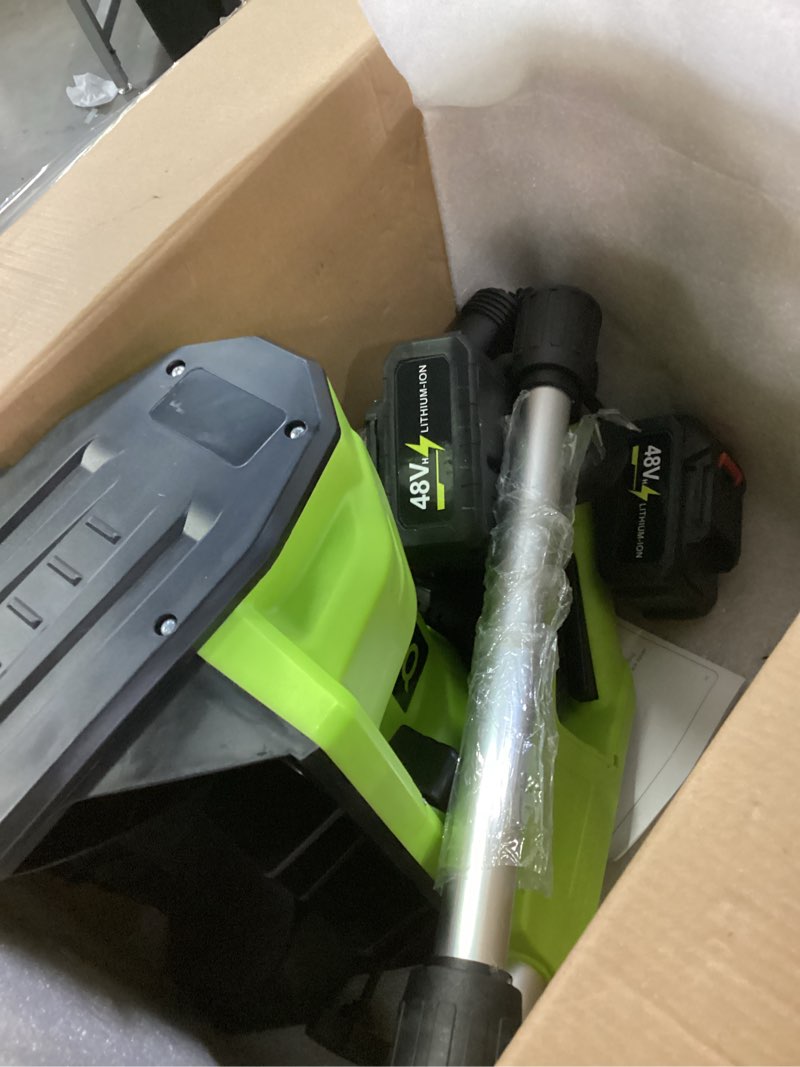 Condition photo showing As Is for 2026 new 13" cordless electric snow shovel battery powered, 48v 4.0 ah battery cordless snow blower with battery and charger, electric shovel for snow removal cordless (dual battery)
