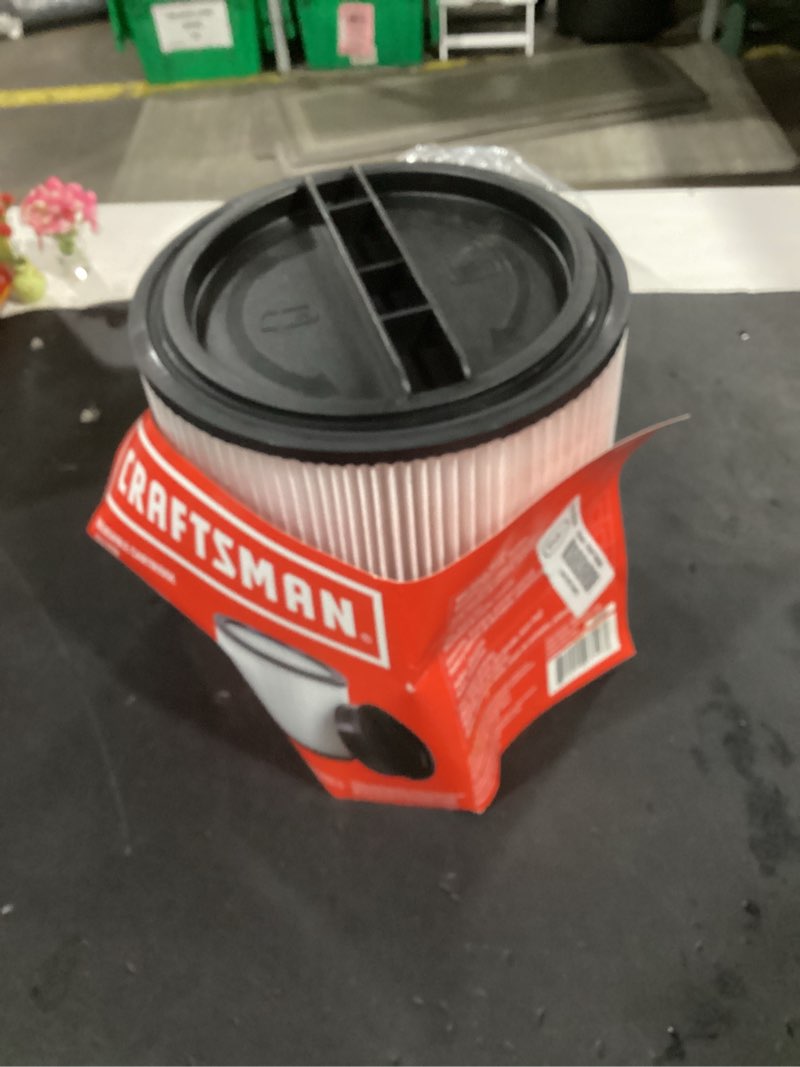 craftsman reusable large wet/dry shop vacuum cartridge filter