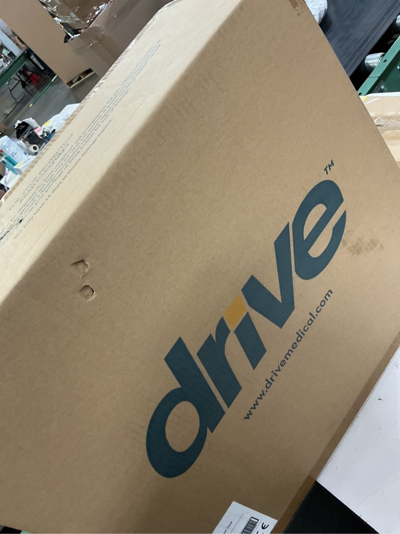 Condition photo showing New/Like New for drive medical preservetech secure lock raised toilet seat with handles, 5 inch, white