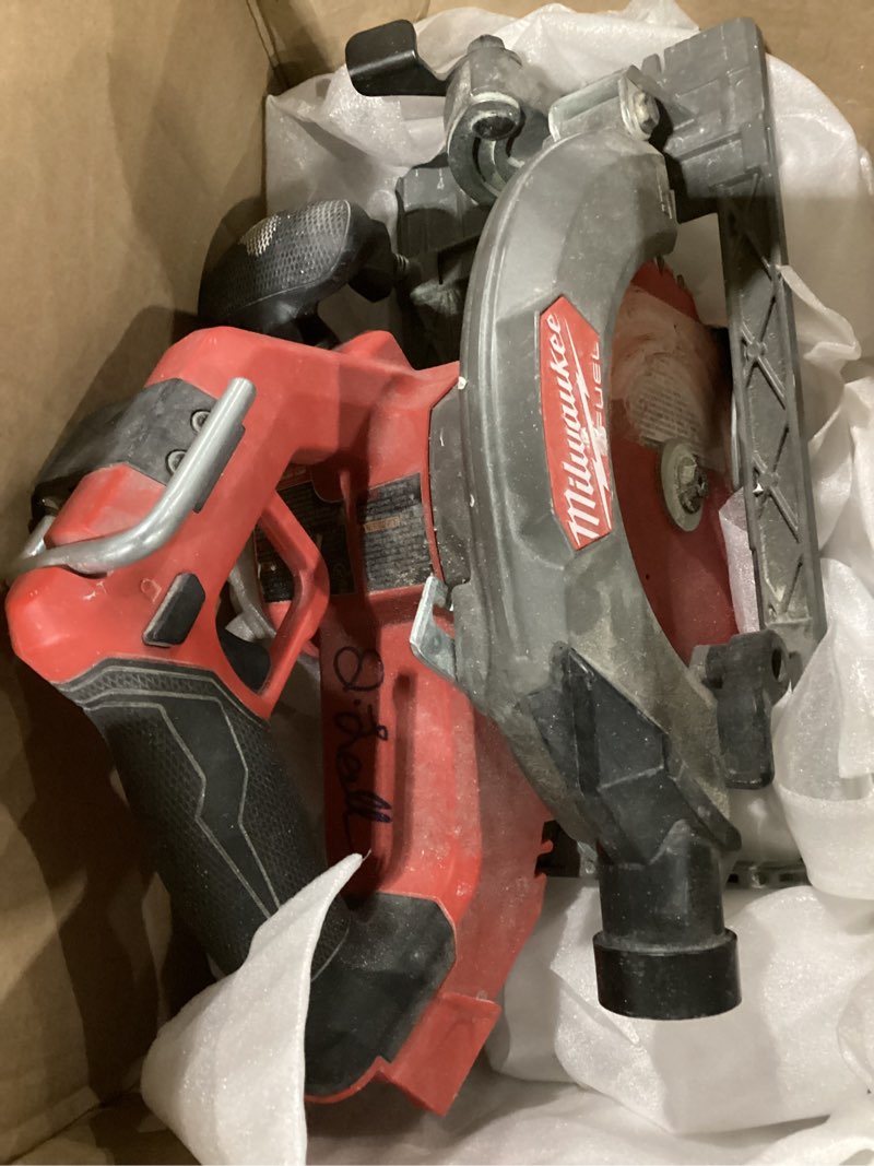 Condition photo showing As Is for as is used milwaukee electric - m18 fuel 6-1/2 inch circular saw tool only