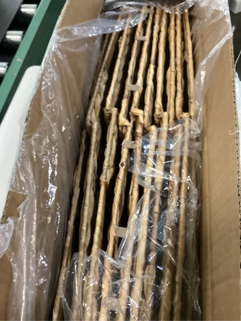 Condition photo showing Good Condition for 12x12in Storage Baskets Set of 4 Water Hyacinth Baskets,Foldable Handwoven Storage Cubes,Wicker Cube Baskets Laundry Organizer Totes for Home