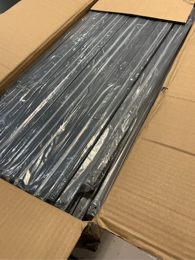 Condition photo showing Good Condition for 101 pack 32" iron balusters, 3/4" square hollow straight metal baluster for decks porch stair balcony black aluminum spindles (101, 32 inch) 32 inch 101