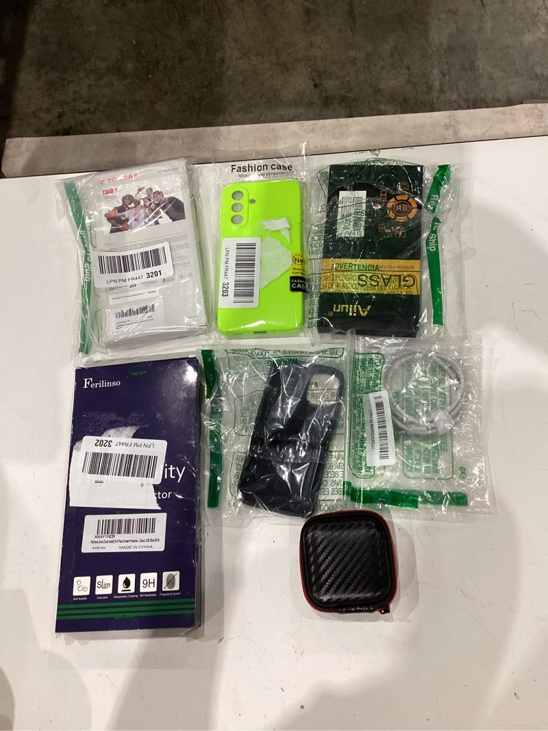 Condition photo showing As Is for assorted cellphone case covers & accessories