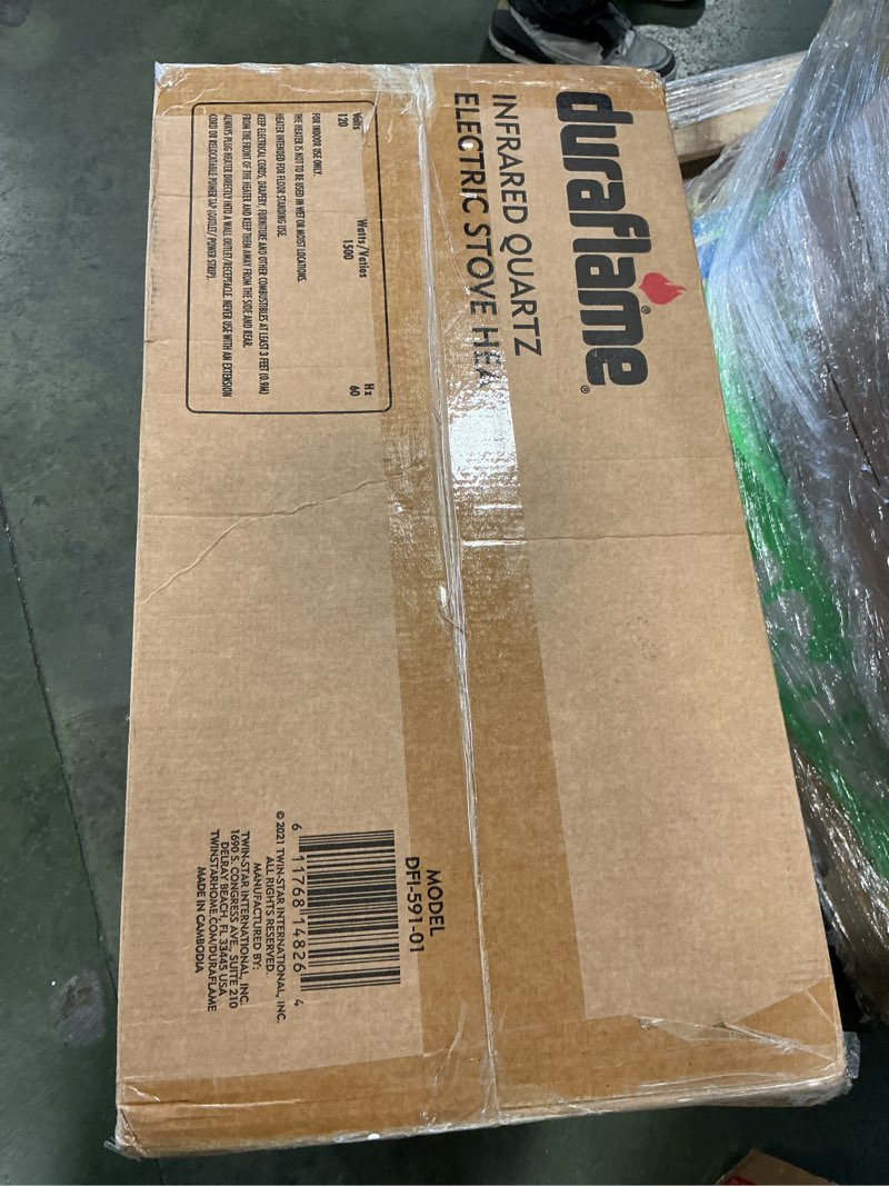 Condition photo showing New/Like New for duraflame Infrared Quartz Electiric Stove Heater - DFI-591-01 - Black