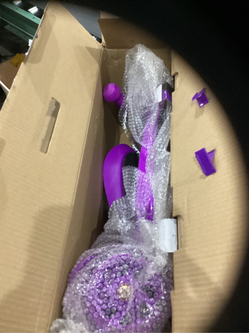 Condition photo showing Good Condition for hurtle 3-wheeled scooter for kids - wheel led lights, adjustable lean-to-steer handlebar, and foldable seat - sit or stand ride with brake for boys and girls ages 1-14 years old purple