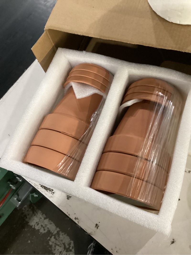 Condition photo showing New/Like New for vensovo 4 inch terracotta plant pots with saucer - 6 pack clay flower pots with drainage, great for plants, crafts, wedding favor brown