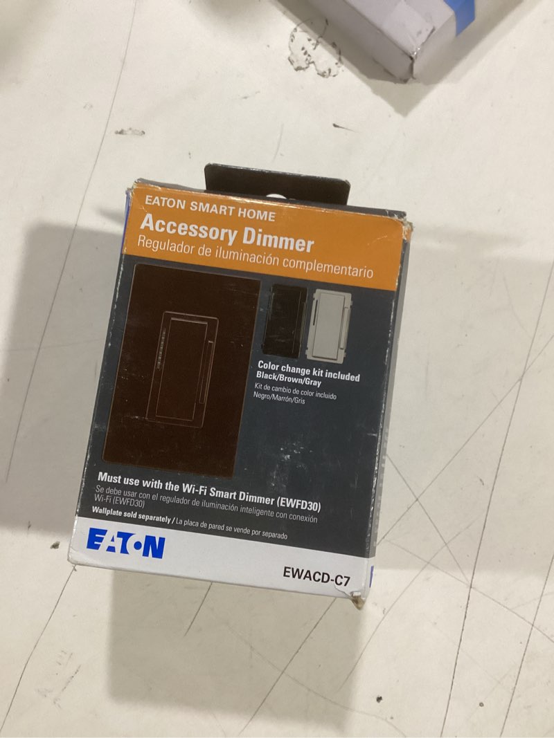 Condition photo showing New/Like New for Eaton Accessory Dimmer for Wi-Fi Smart Universal Dimmer, Color Change Kit (Brown/Black/Gray)