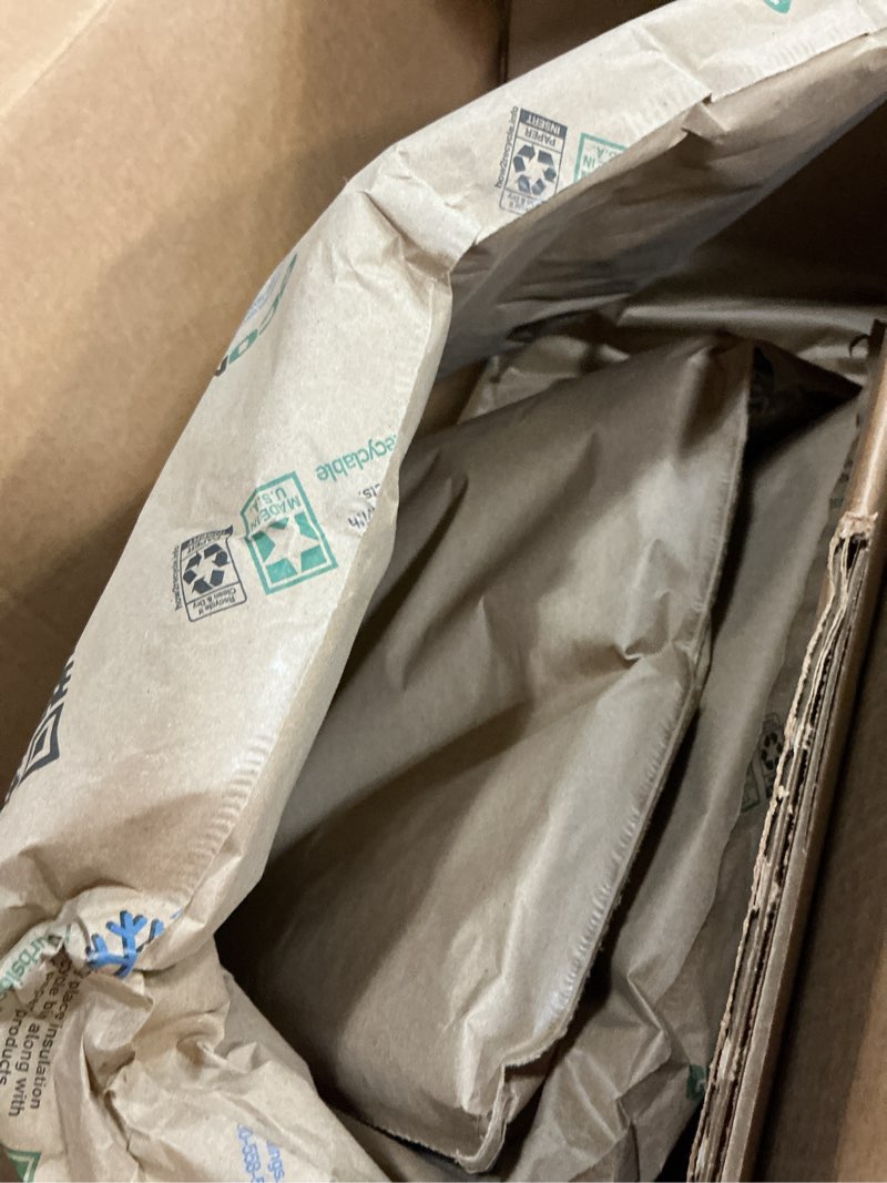 Condition photo showing Good Condition for idl packaging 14" x 14" x 14" insulated shipping box (usa-made, 5.8-gallon capacity), pack of 1 - includes ecomax™ thermal-paper liners, absorb condensation - for frozen food, meat, or fish 14" x 14" x 14" box with liners (1-pack)
