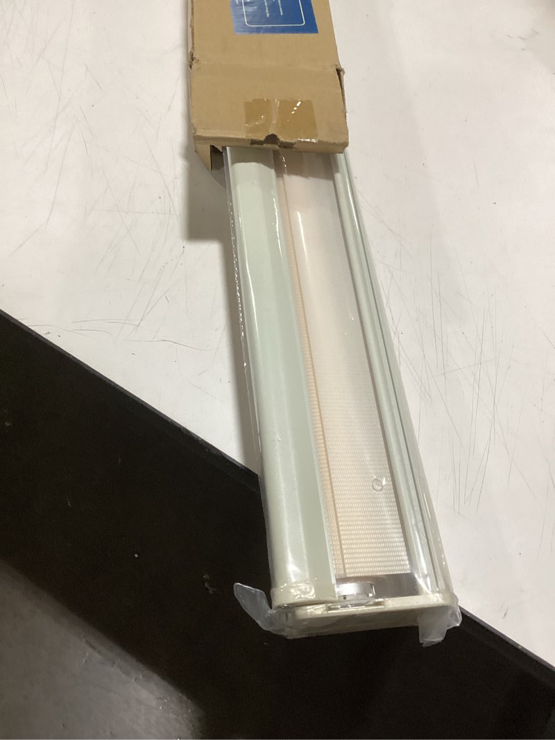 Condition photo showing Good Condition for Joydeco Cordless Zebra Blinds for Windows, Dual Layer Light Control Window Blinds with Light-Proof Aluminum Cover, Free-Stop Roller Shades for Home & Office (Beige,26" W x 75" H) Upgrade- Beige (Aluminum Cover) 26"W x 75"H