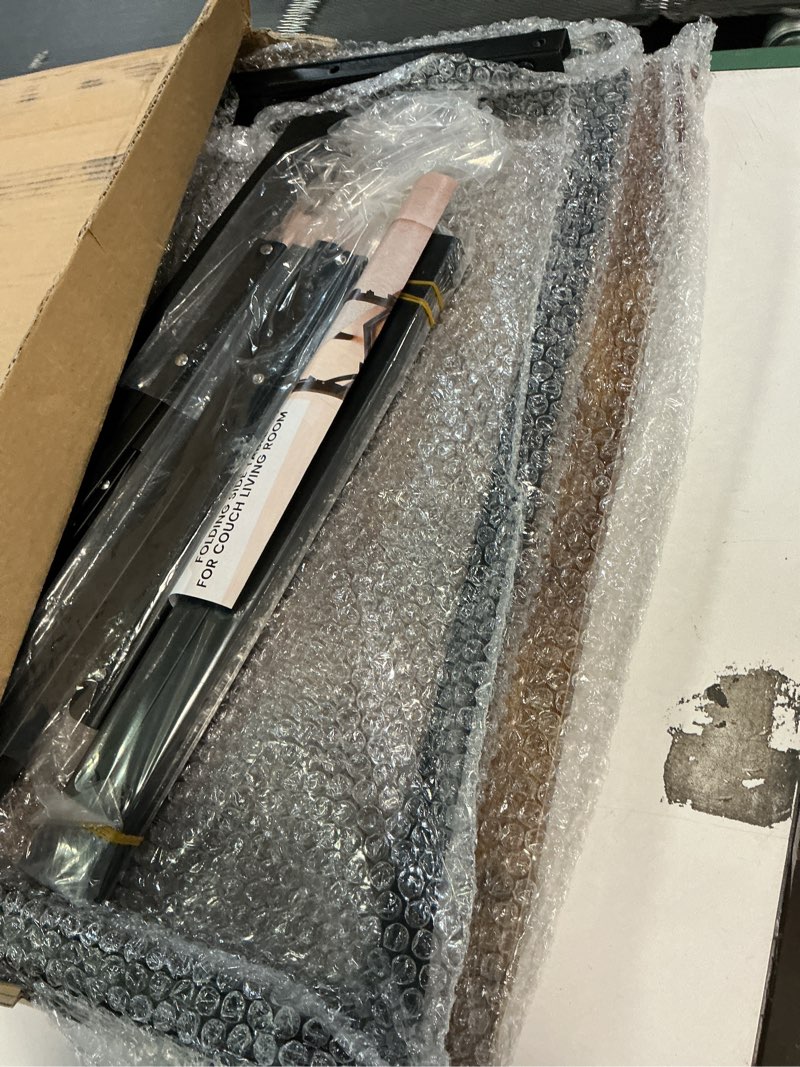 Condition photo showing Good Condition for Folding Side Table, Adjustable C-Shaped End Table for Couch, Metal Frame TV Tray Table for Sofa Living Bedroom Bedside Coffee Small Spaces (23.6" L x 15.8" W) 23.6"L x 15.8"W