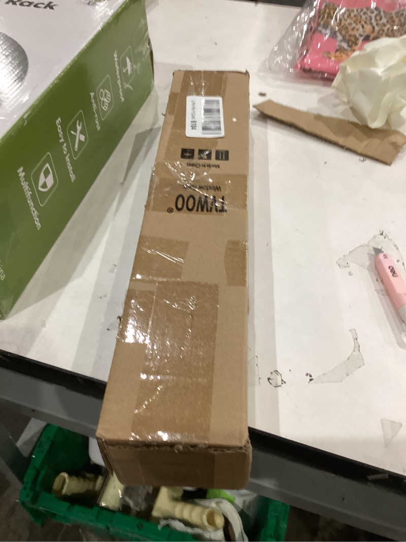 Condition photo showing New/Like New for Silver Decorative Crystal Curtain Rods:18-60 Inch Heavy Duty Adjustable Window Curtains Rods for Bedroom Living Room,Nickel Modern Girly Acrylic Drapery Rods Set with Sheer Bling Foil Finials 18-60" ( 1pack ) Silver