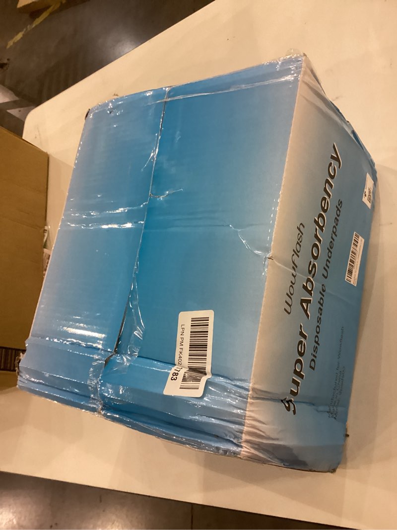 Condition photo showing New/Like New for Super Absorbency Disposable Leakproof Underpads with Quick Drying for Baby, Adults, Puppy, Dog Bed Pee Pads, Extra Large, XXL Incontinence Pads, 30” x 36”, 50 Count 50 Count 30" x 36"