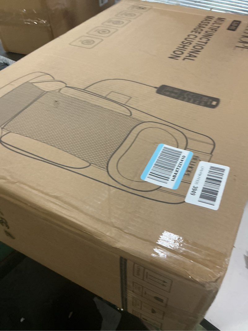 Condition photo showing New/Like New for Shiatsu Neck and Back Massager with Heat, 4D Kneading Back Massager for Pain Relief Deep Tissue, Comfortable Back Massage for Chair, Massage Mat for Home Office, Gifts for Christmas Women Men Parents Black