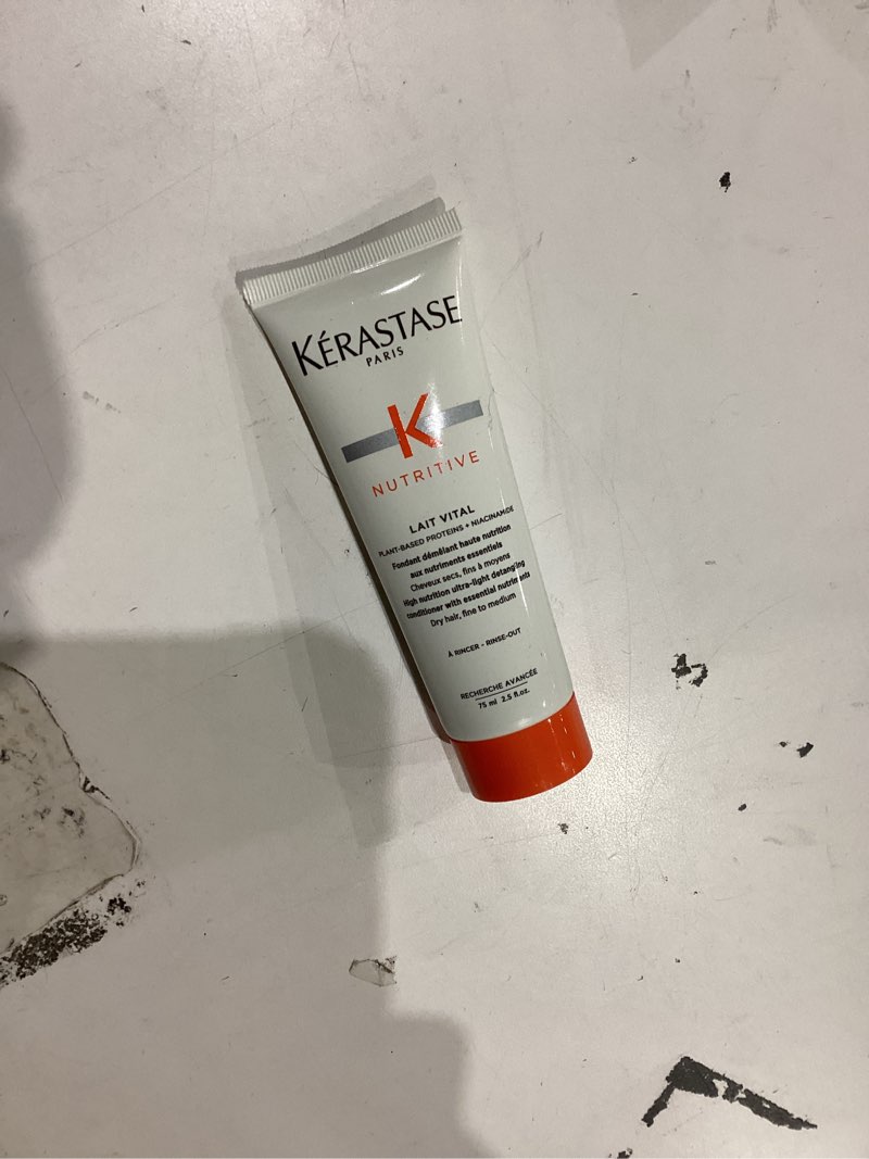 Condition photo showing Good Condition for kerastase nutritive lait vital hydrating conditioner for fine to medium dry hair - illuminates shiny hair and easily detangles, with plant-based proteins & niacinamide 2.5 fl oz (pack of 1)