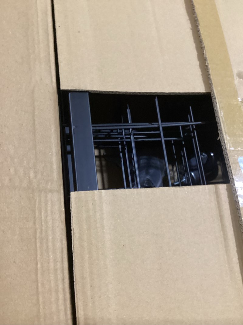 Condition photo showing As Is for 2'x5.5' ft gridwall panel display stands heavy duty floor standing retail display rack with triangle base for retail art show with 10 hooks
