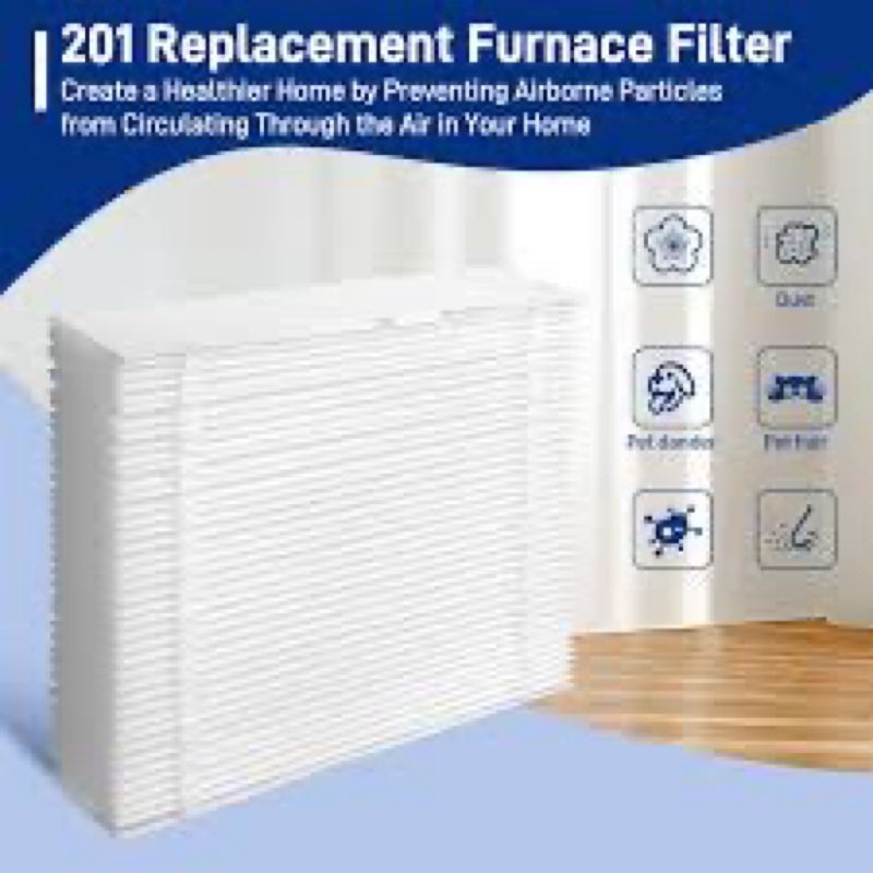 201 replacement e.25x6 air filter, 2 packs
